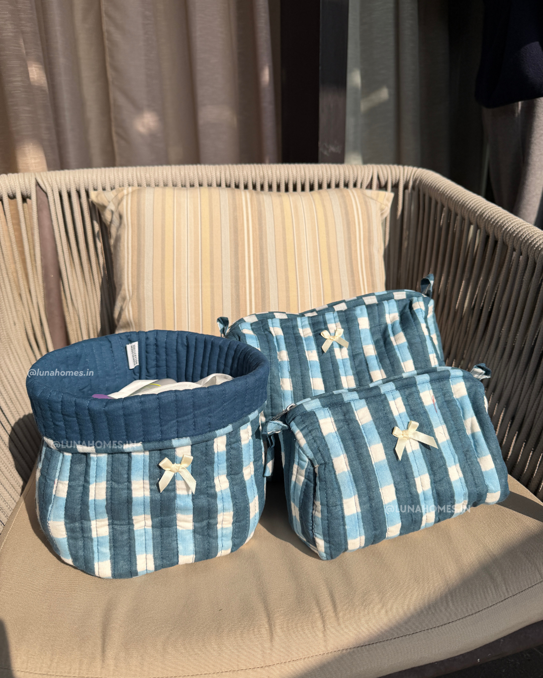 Quilted Cotton Organiser Bundles(Set of3)