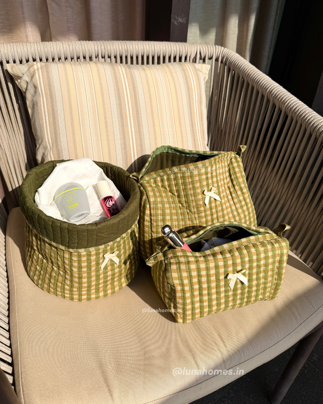 Quilted Cotton Organiser Bundles(Set of3)