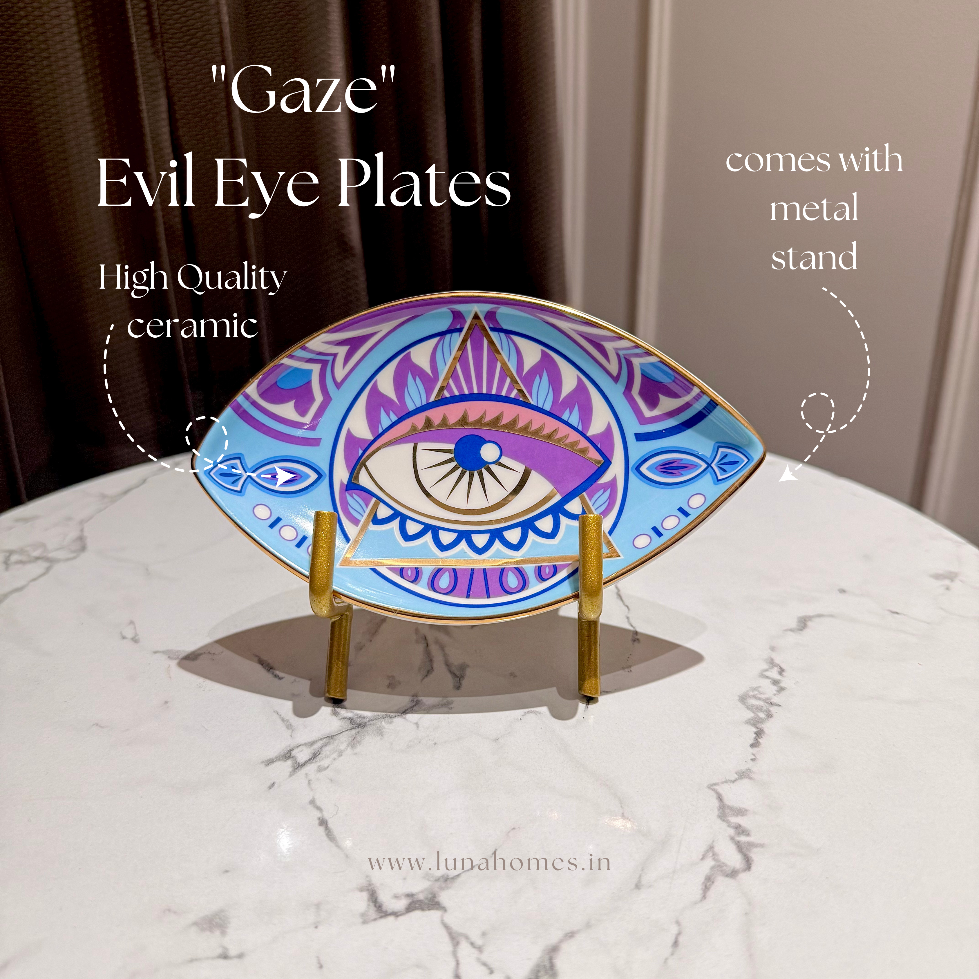 Gaze Evil Eye Plates