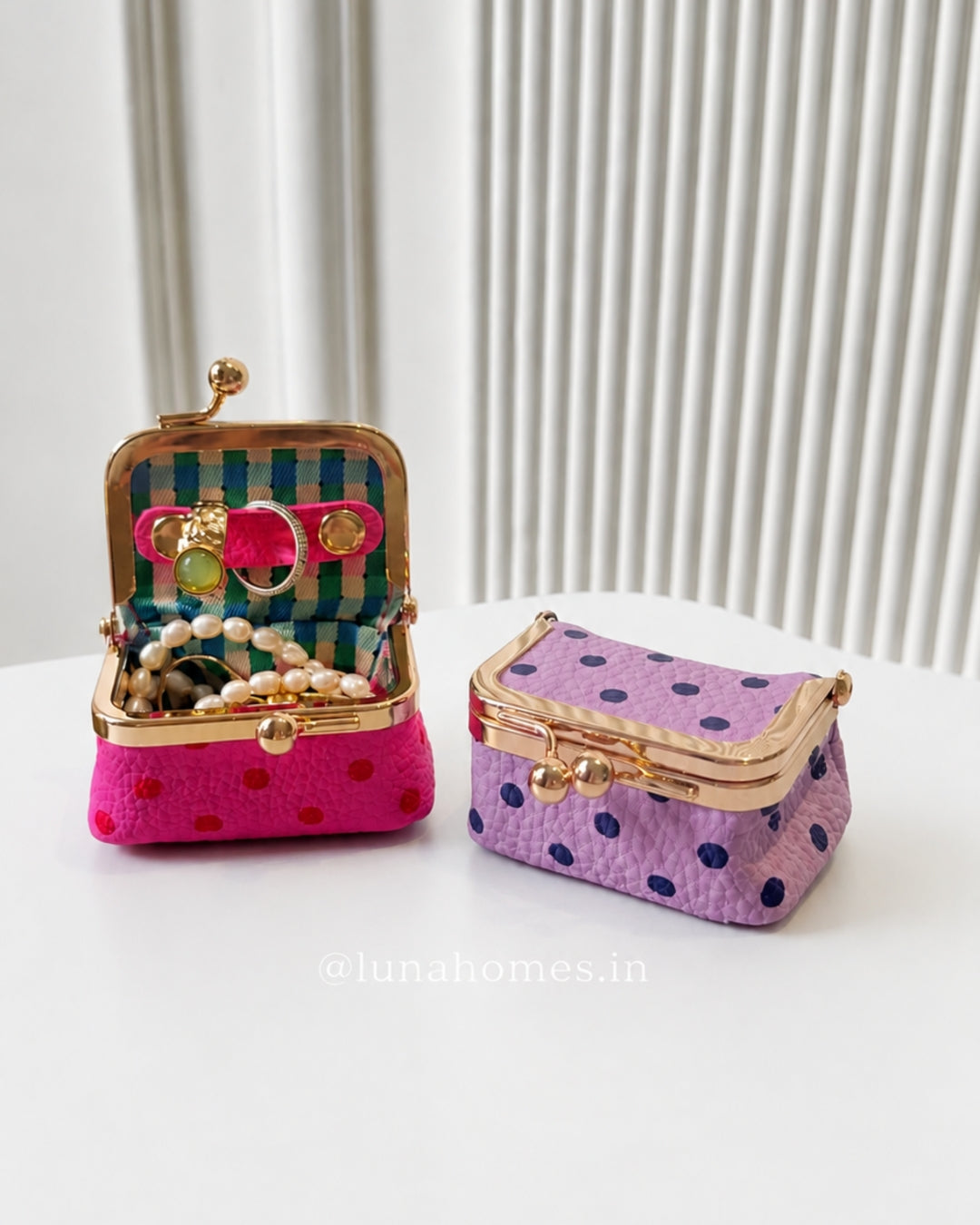 Mini Polka Dot Jewellery Case