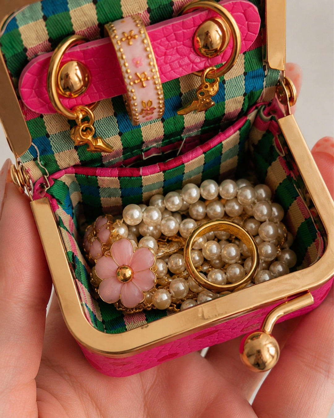 Mini Polka Dot Jewellery Case