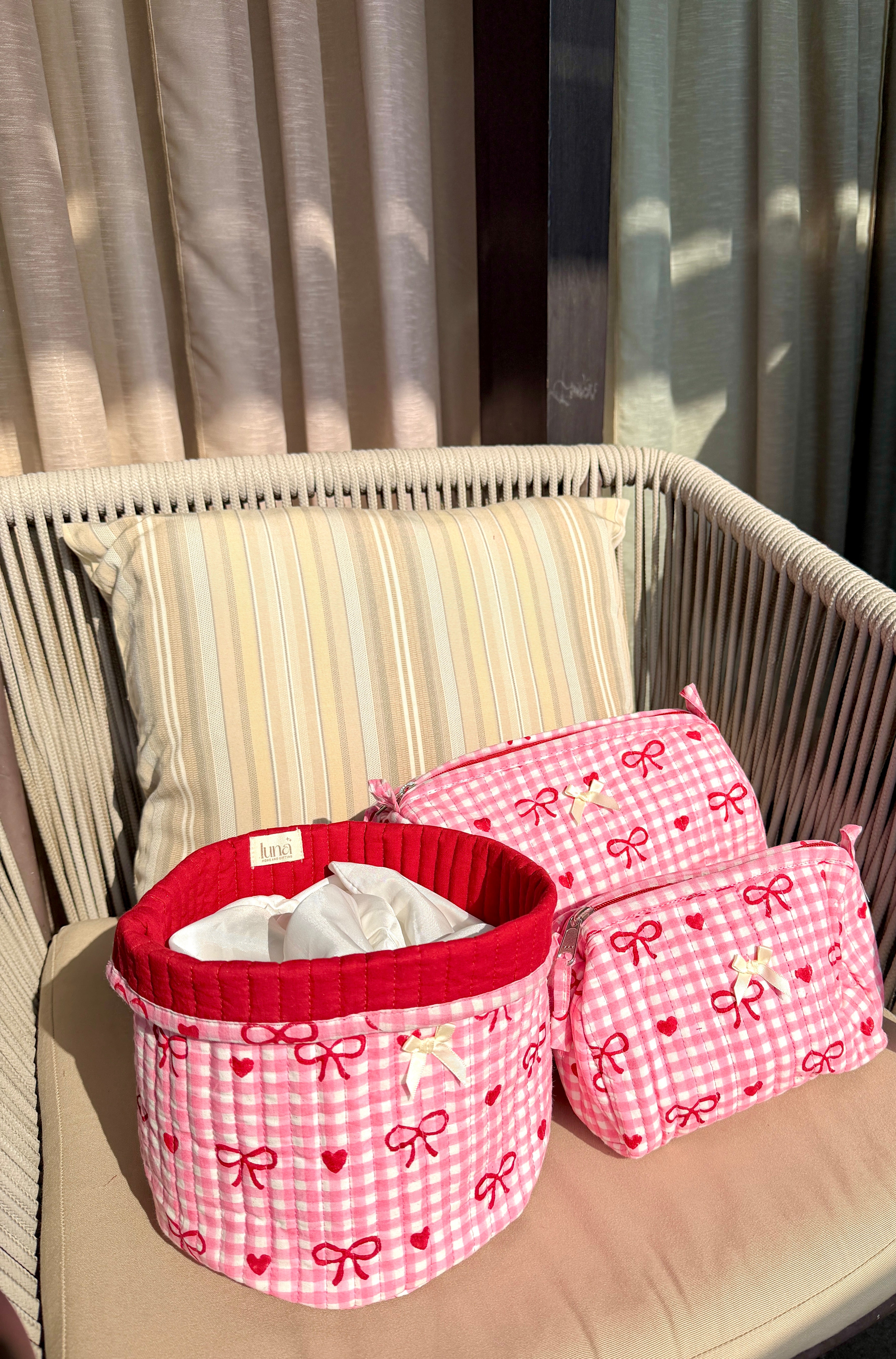 Quilted Cotton Organiser Bundles(Set of3)