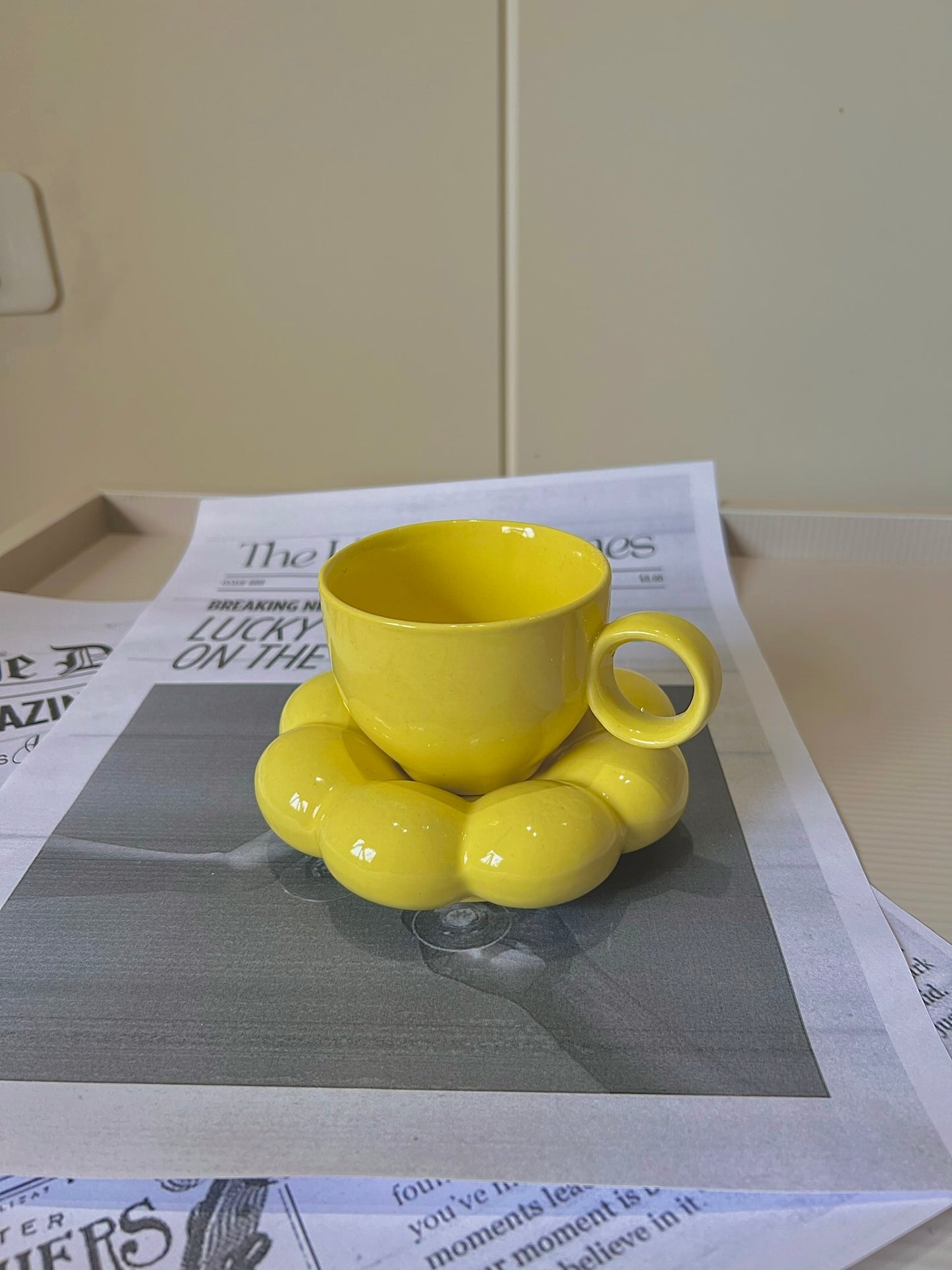 Bubble Cup and Saucer Set
