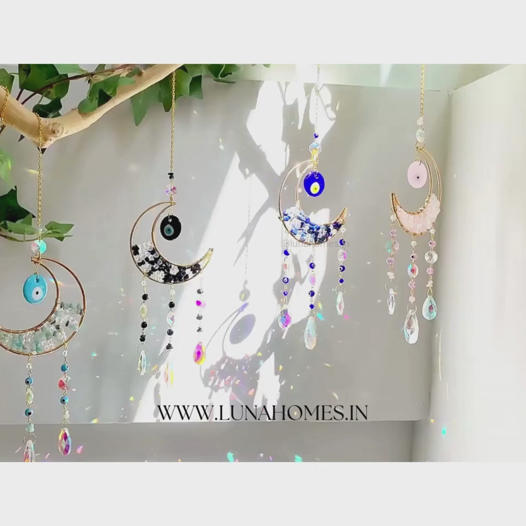 Nazar No More- Evil Eye Natural Gemstone Precious SunCatchers | Suncharms